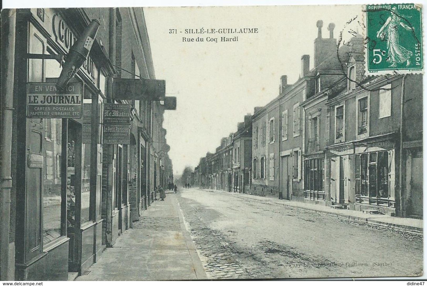 SILLE LE GUILLAUME - Rue Du Coq Hardi ( Tabac ) - Sille Le Guillaume