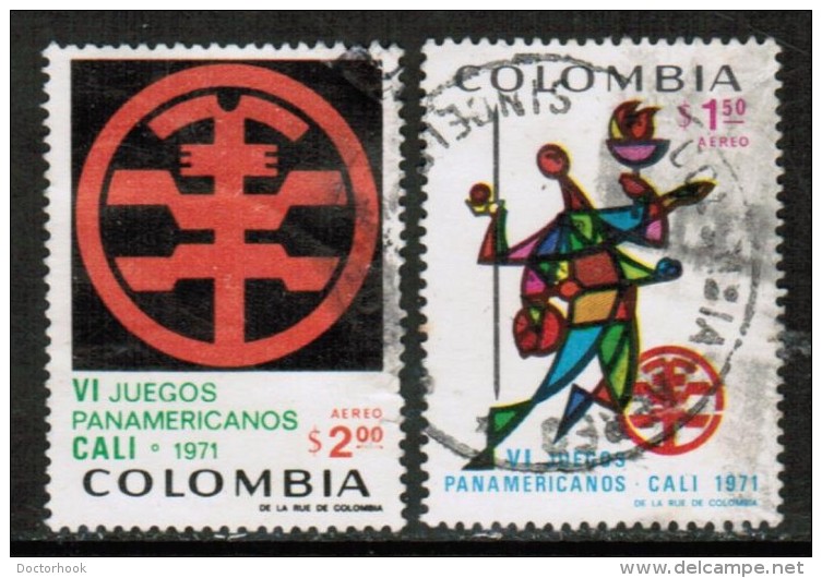 COLOMBIA  Scott # C 542-3 VF USED - Colombia