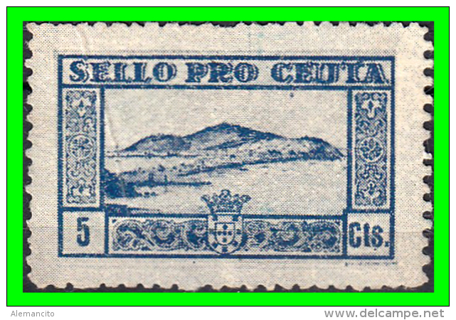 SELLO LOCAL GUERRA CIVIL ESPAÑOLA PRO CEUTA 5 Ctms - Impuestos De Guerra