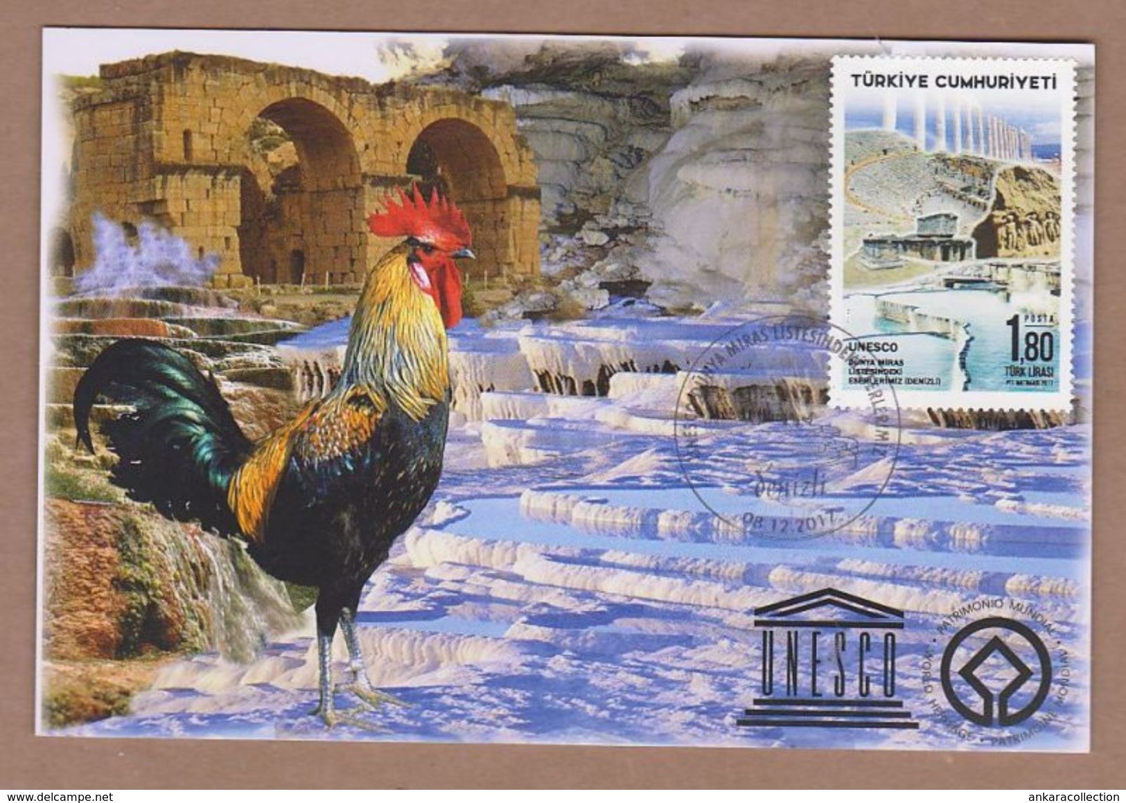 AC - TURKEY POSTAL STATIONARY - OUR SITES IN UNECO'S WORLD HERITAGE LIST 08 DECEMBER 2017 - Postal Stationery