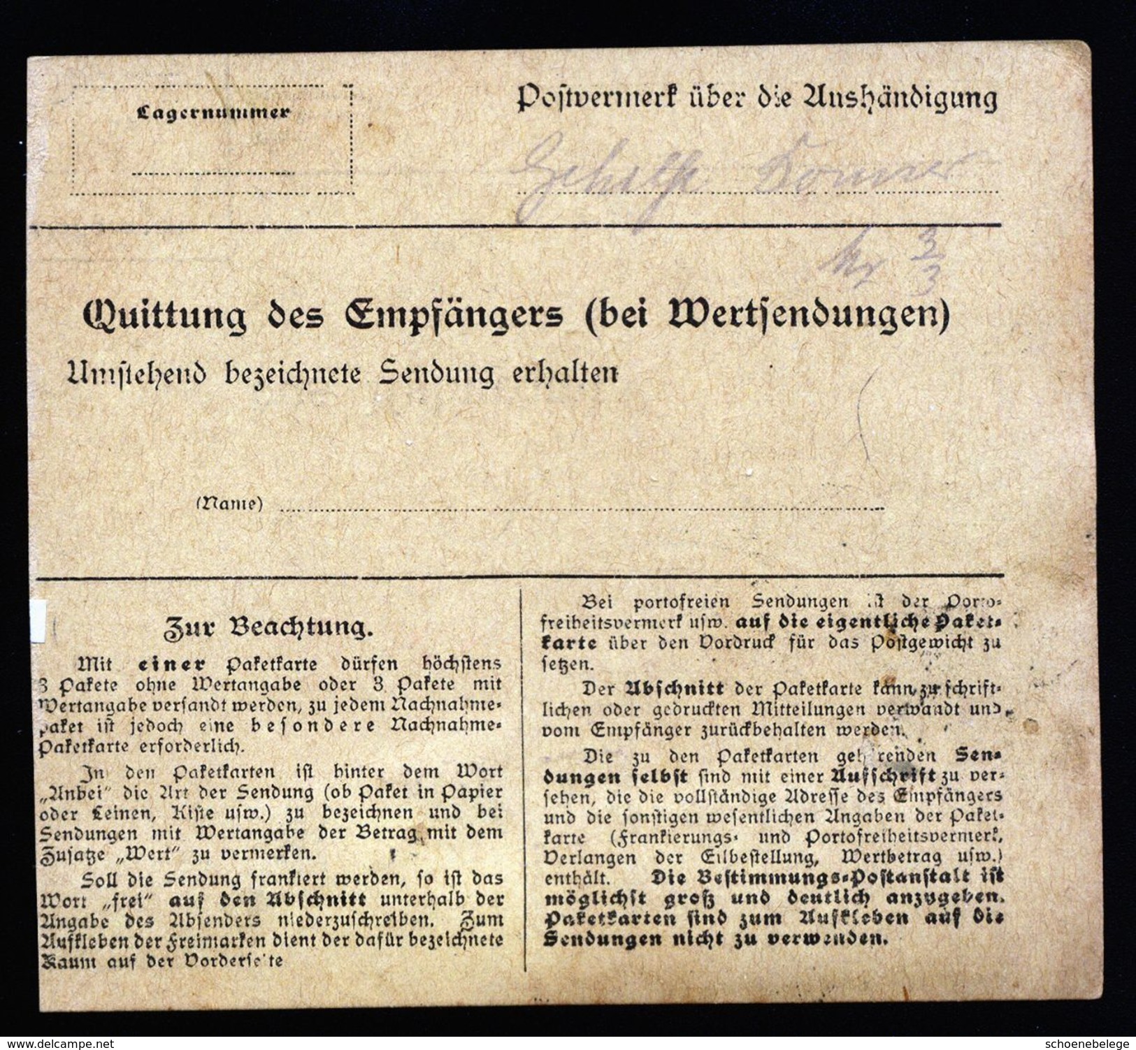A5035) DR Infla Dienstpaketkarte Von Merseburg 2.3.22 Nach Halle - Briefe U. Dokumente