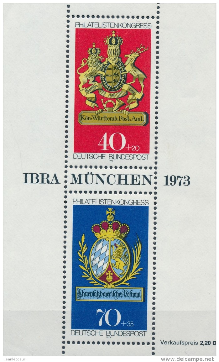 Duitsland/Germany/Allemagne/Deutschland 1973 Mi: 766-767 (PF/MNH/Neuf Sans Ch/**)(2968) - Ongebruikt