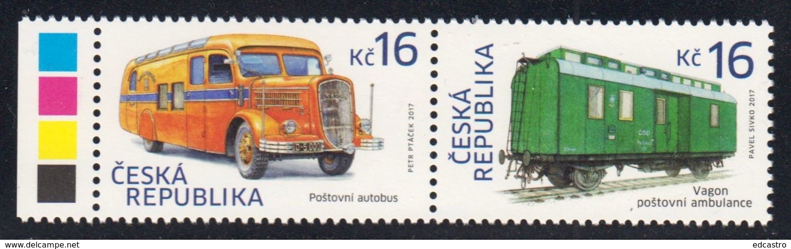 REPUBLIQUE TCHEQUE CZECH REPUBLIC 2017 Historical Vehicles Post Bus And Railroad Mail - Nuovi