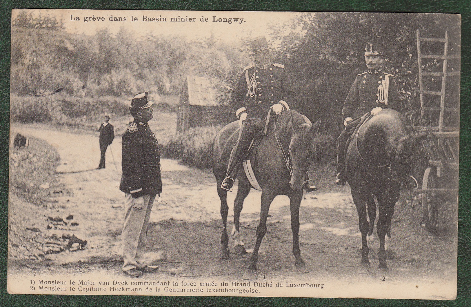 CARTE ANCIENNE LUXEMBOURG  GREVE DANS LE BASSIN MINIER DE LONGWY - Luxemburg - Town