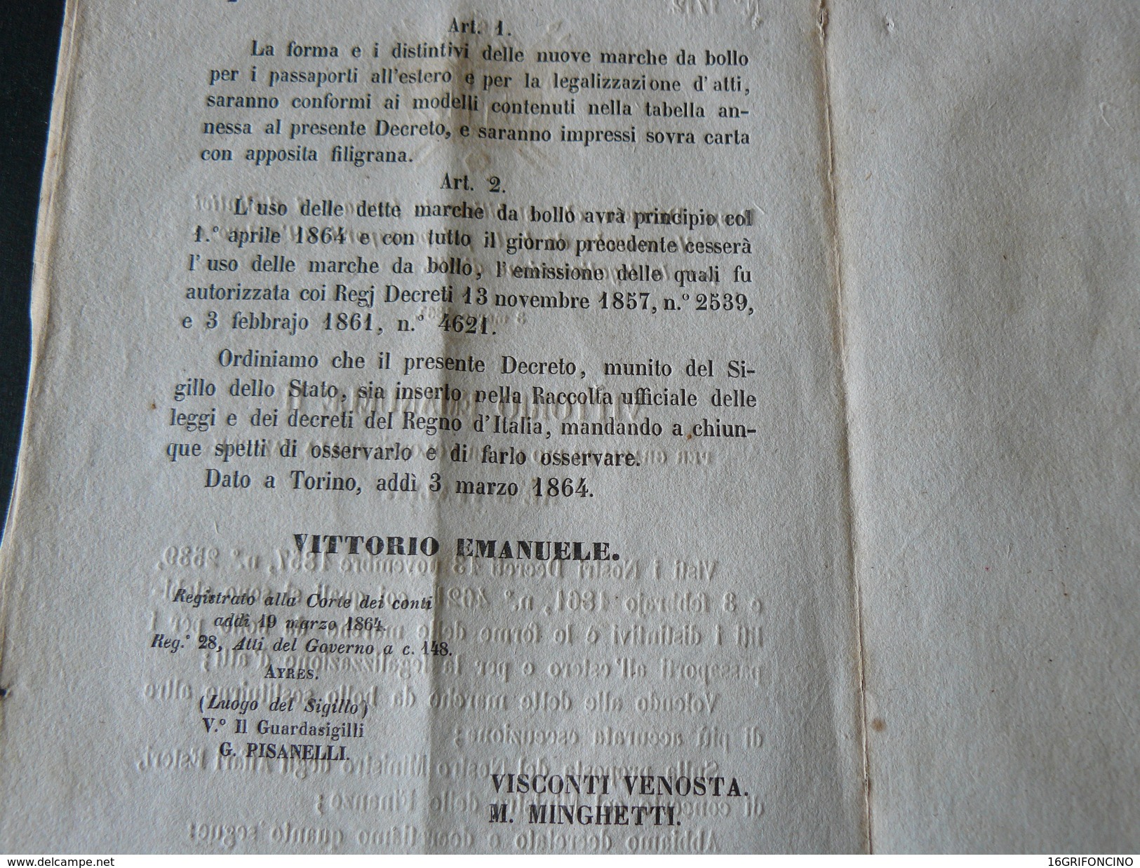 3 SAGGI VENOSTA X LE MARCHE PER PASSAPORTI ESTERO E LEGALIZZAZIONE D'ATTI...PERFETTISSIMI + RELATIVO E RARO  DECRETO - Steuermarken