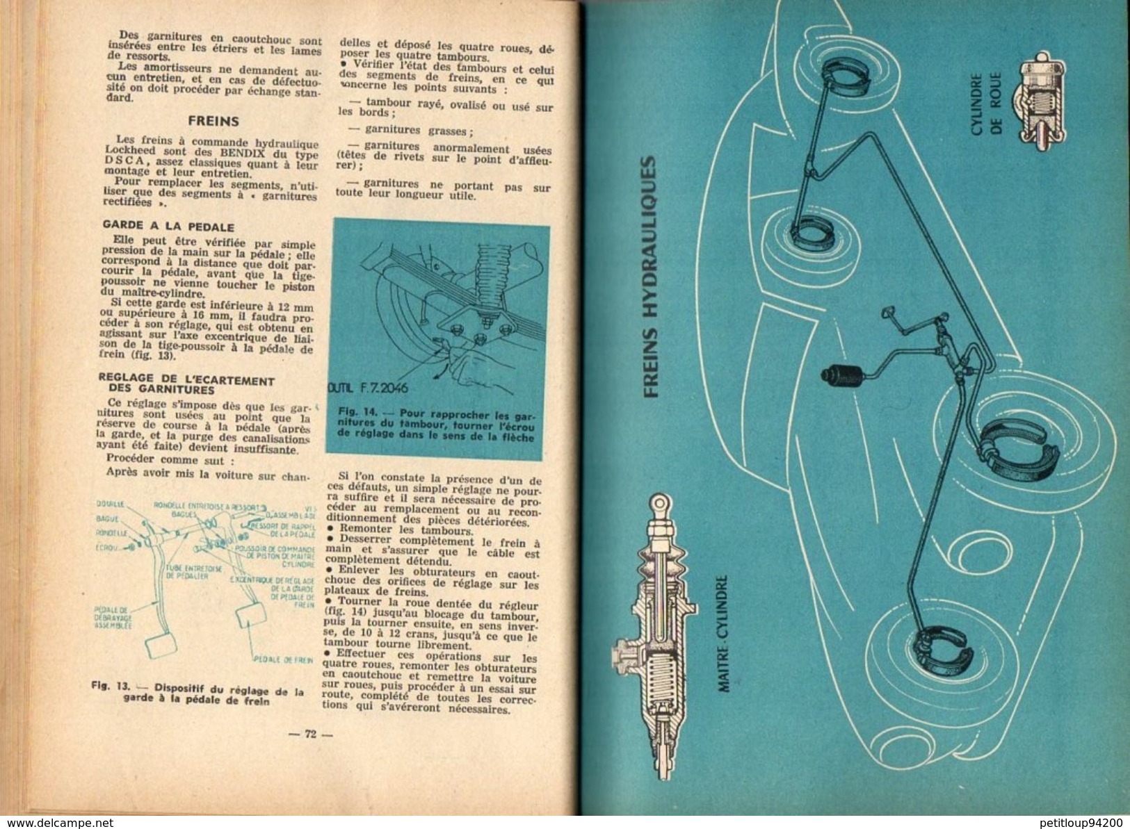 GUIDE TECHNIQUE ET PRATIQUE Vedette SIMCA *Versailles *Régence *Trianon *Marly *Ariane *Beaulieu *Chambord  ANNEE 1958