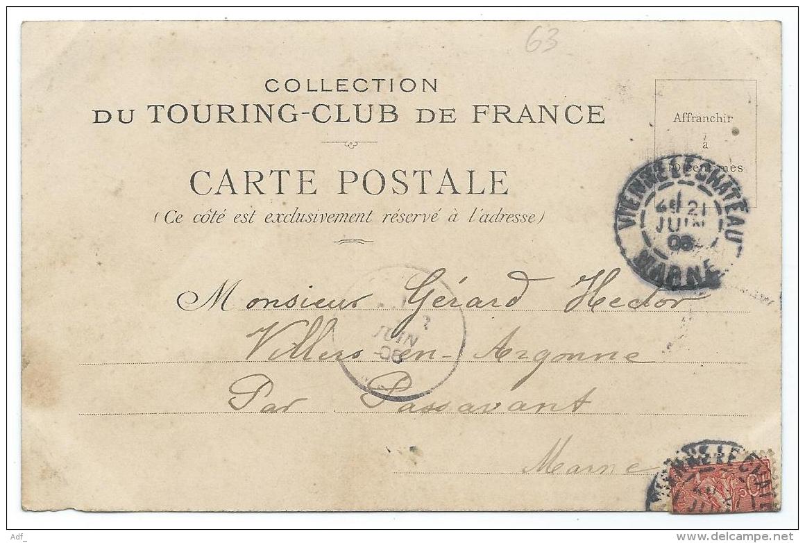 CPA THIERS, PONT DU CREUX SAILLANT, OFFERT PAR LES PERLES DU NORD, COLLECTION DU TOURING CLUB DE FRANCE, PUY DE DOME 63 - Thiers