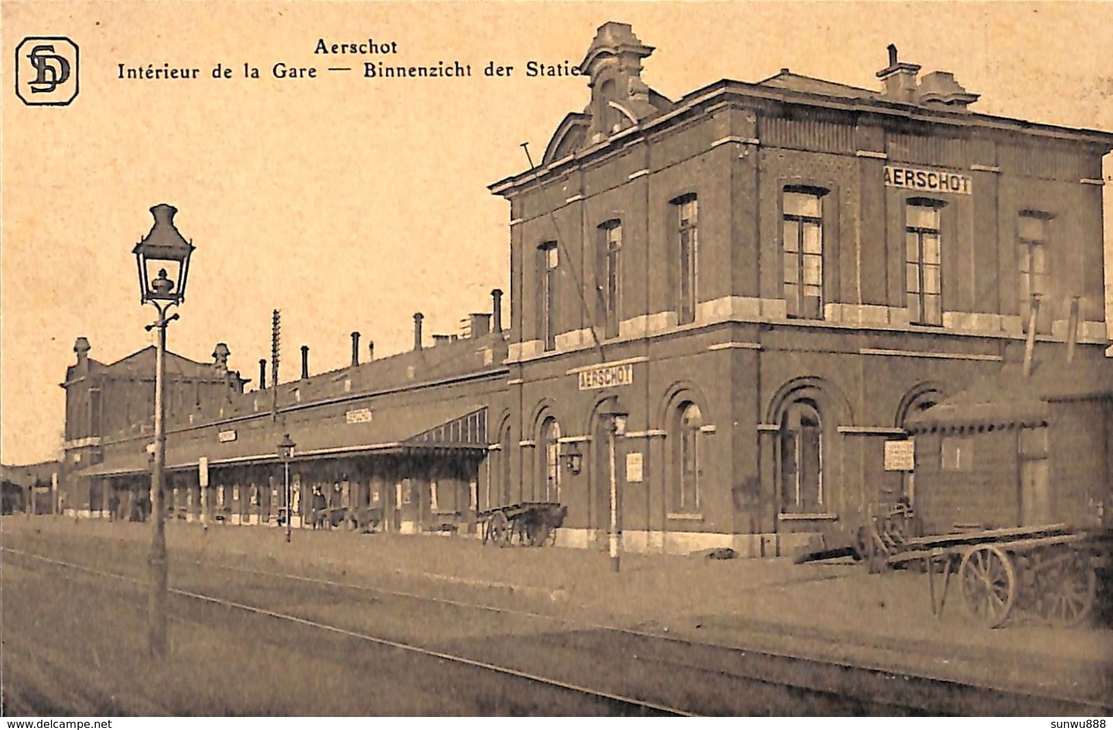 Aarschot Aerschot - Binnenzicht Der Statie Intérieur De La Gare 1919 - Aarschot