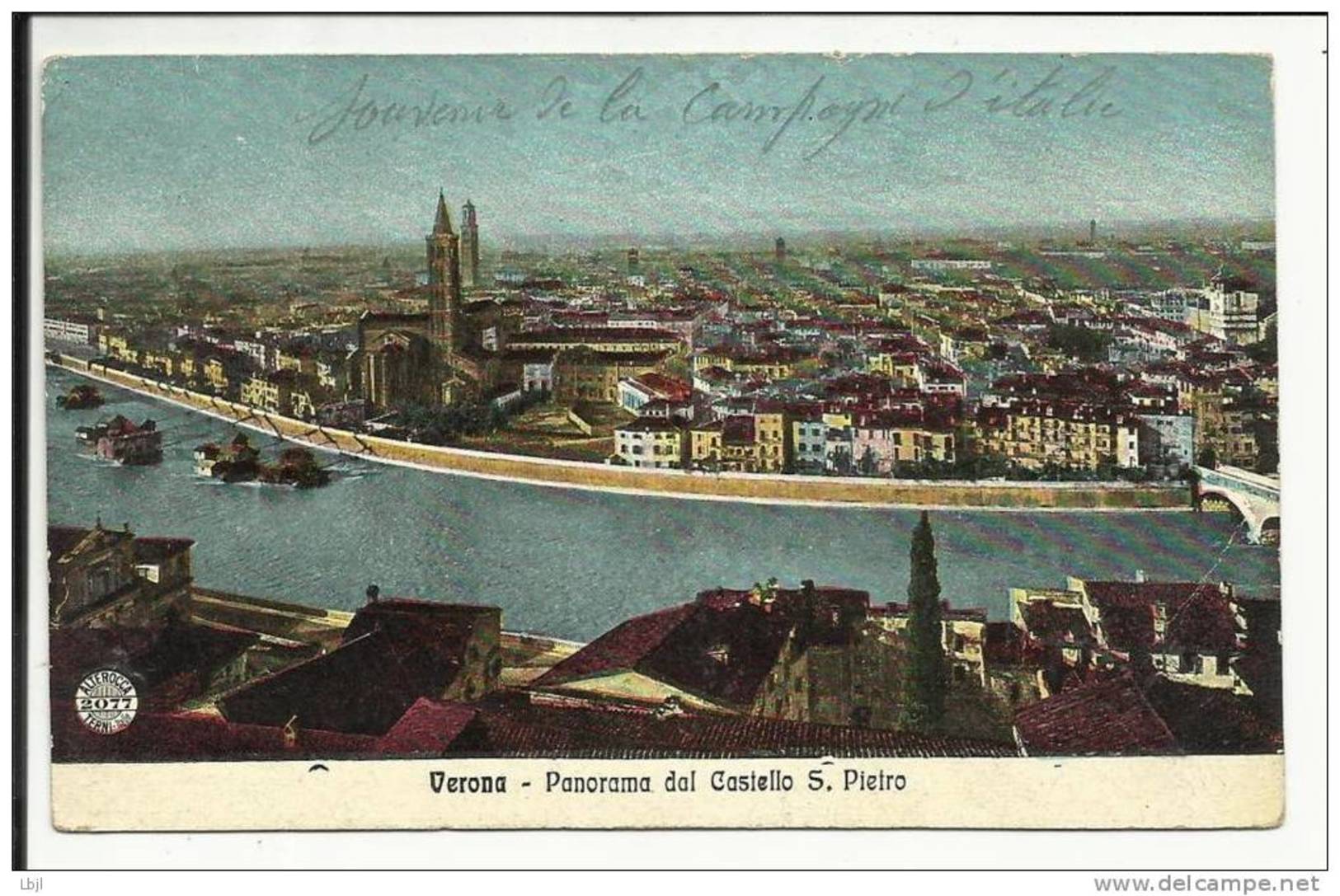 VERONA ( Vérone ) , Panorama Dal Castello S. Pietro , 1917 - Verona