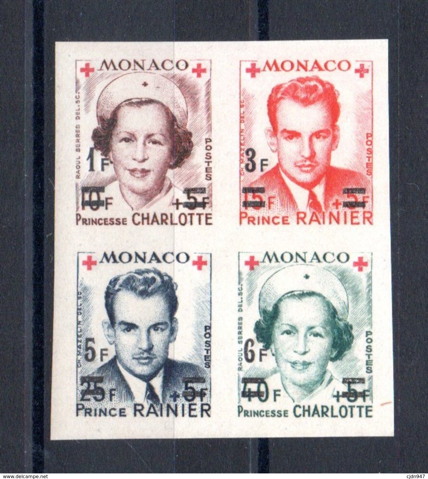 MONACO N° 379B / 382B - Unused Stamps