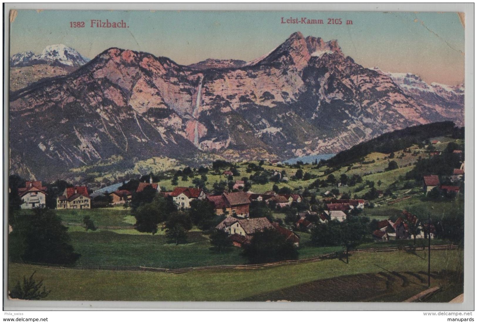 SUISSE / FILZBACH / PHOTO / 1890 - 1894 / AUBERGE ZUM RÖSSLI / LEISTCHAMM