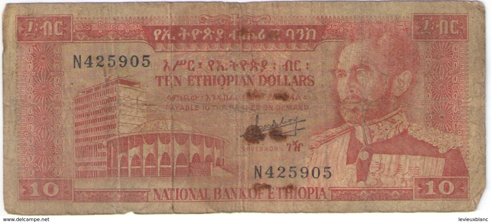 10 TiNC/National Bank Of Ethiopia//1966 ?                                                      BILL175 - Etiopia