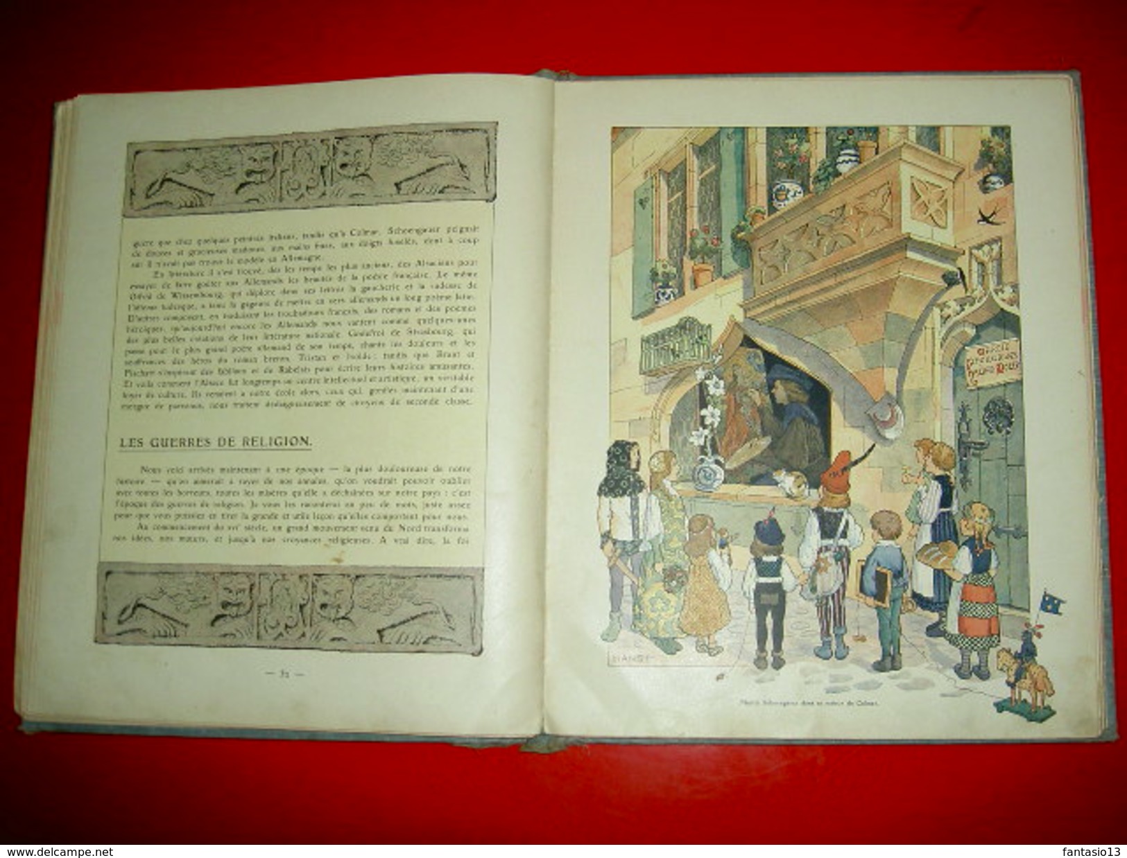 L' Histoire d' Alsace racontée aux petits enfants  par l' Oncle Hansi .Illustré par Hansi et Huen  1912 Ed. Floury