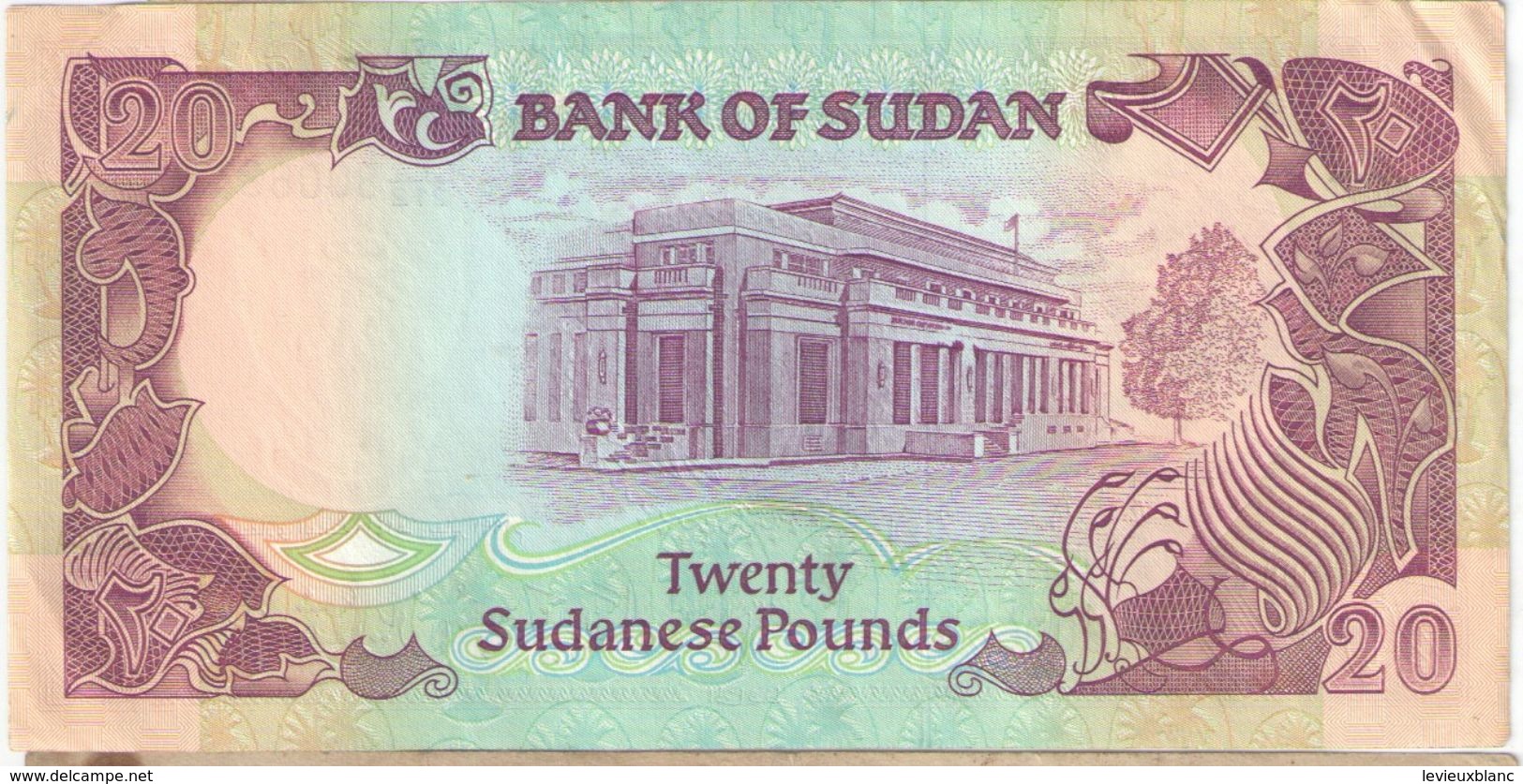 20 Sudanese Pounds/ Bank Of Sudan //  1991                                                     BILL181 - Sudan