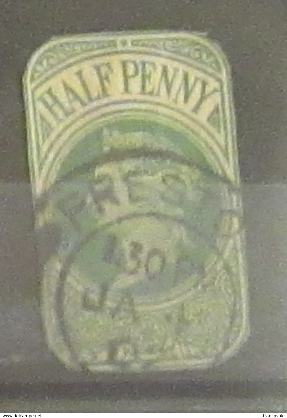 Gran Bretagna 1880 - 1901 Part Of Postage Card Half Penny Green - Storia Postale