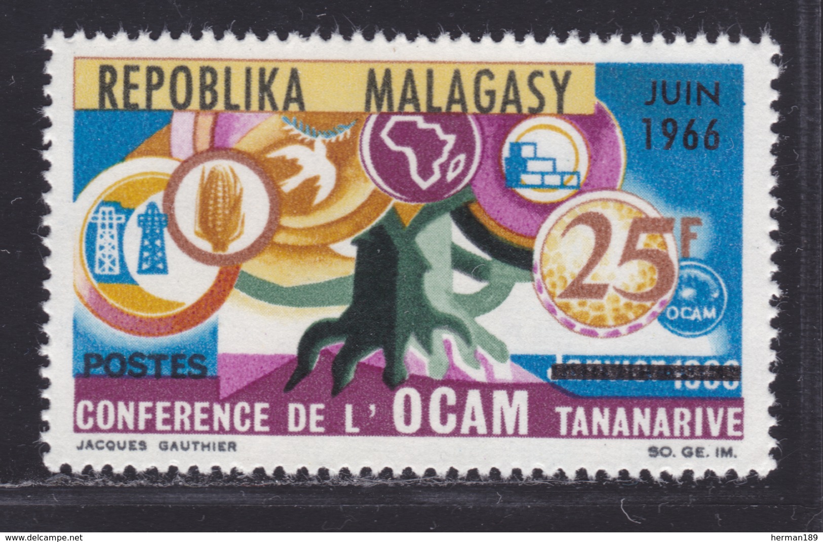 MADAGASCAR N°  424 ** MNH Neuf Sans Charnière, TB  (D3348) Conférence De L'OCAM - Madagascar (1960-...)