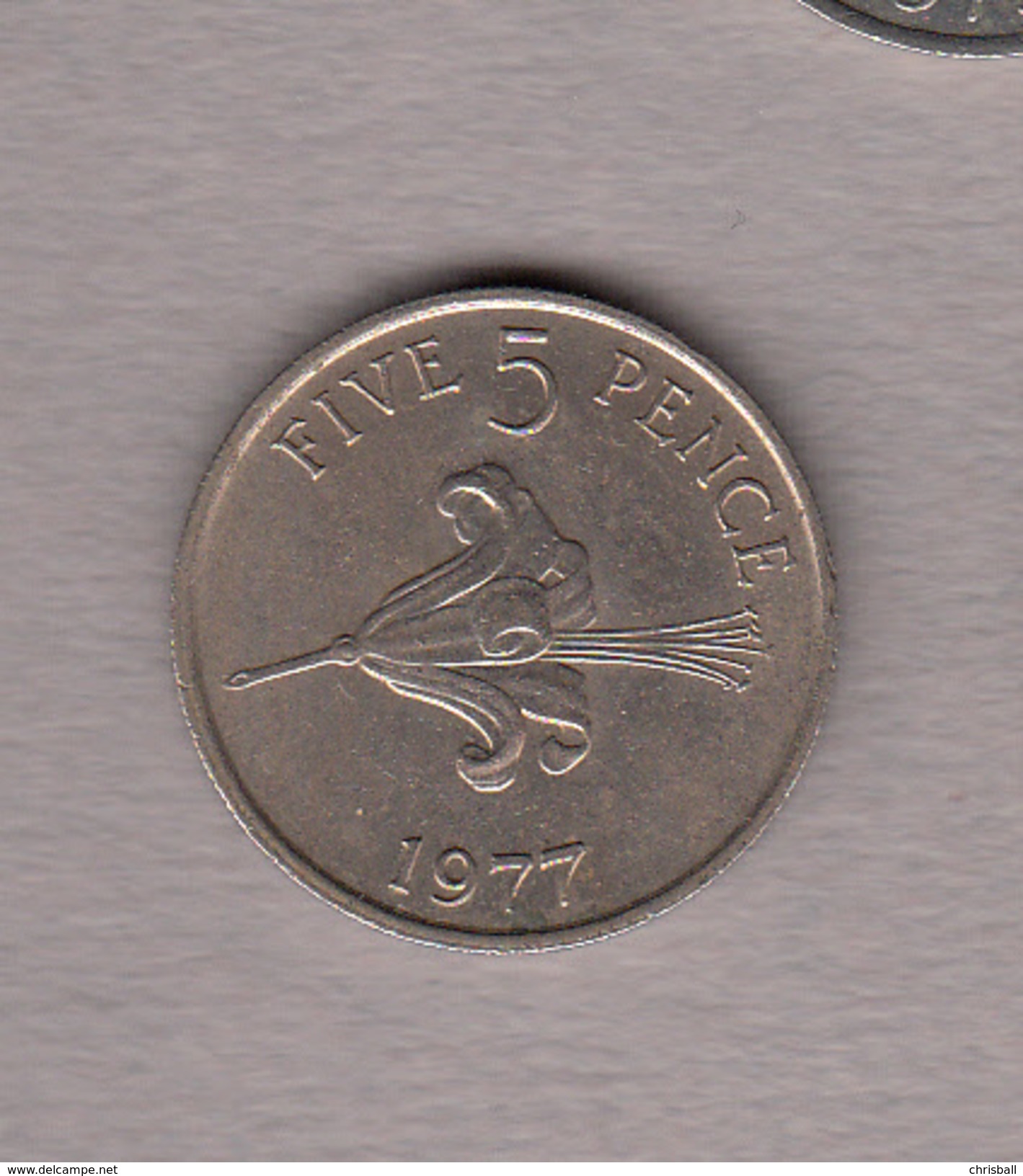 Guernsey Coin 5p 1977 (Large Format) - Guernsey