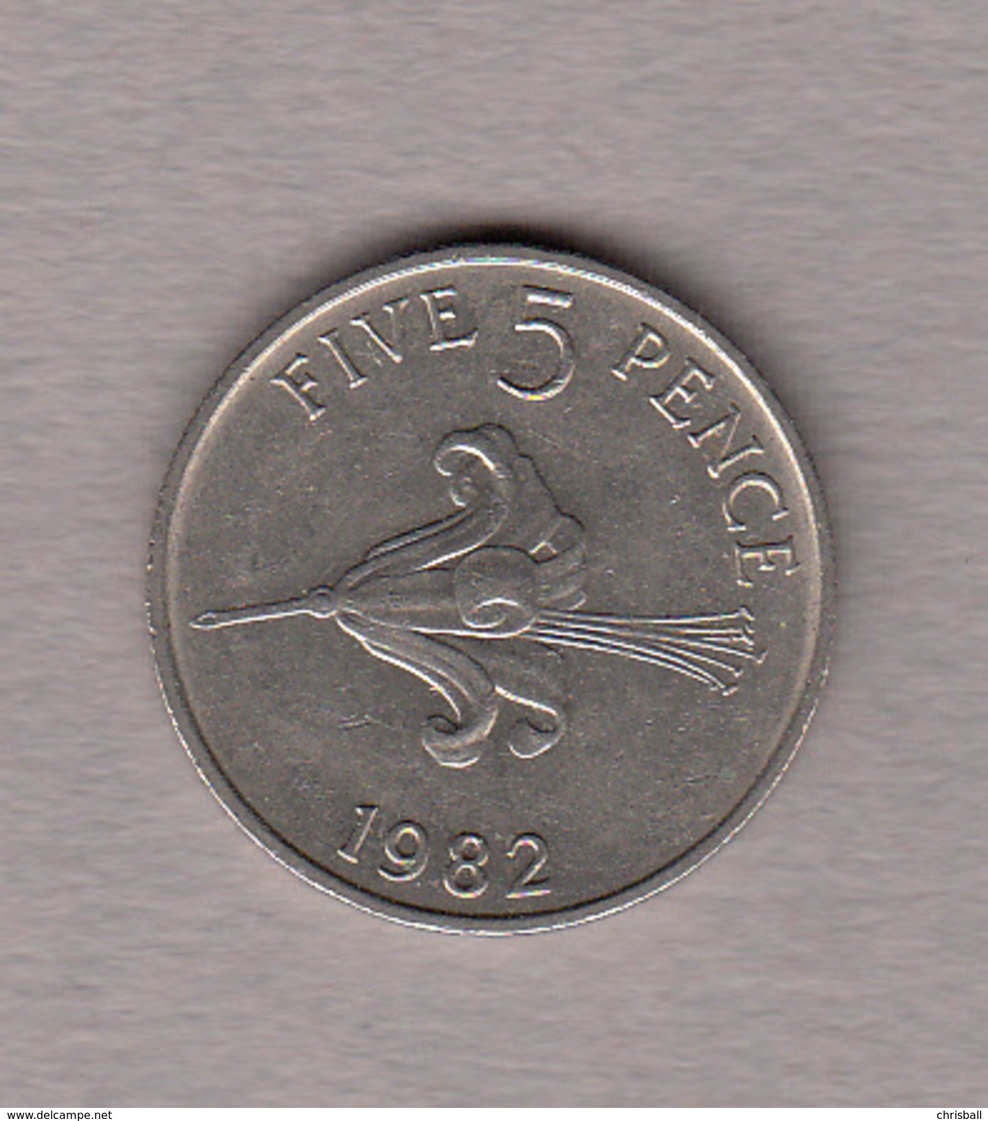 Guernsey Coin 5p 1982 (Large Format) - Guernsey