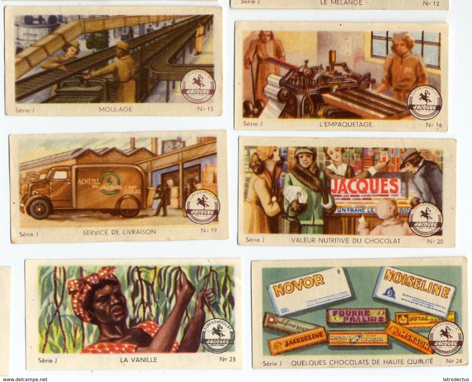 Jacques - Ca 1960 - The Production Of Chocolate, La Production De Chocolat, De Productie Van Chocolade - Jacques