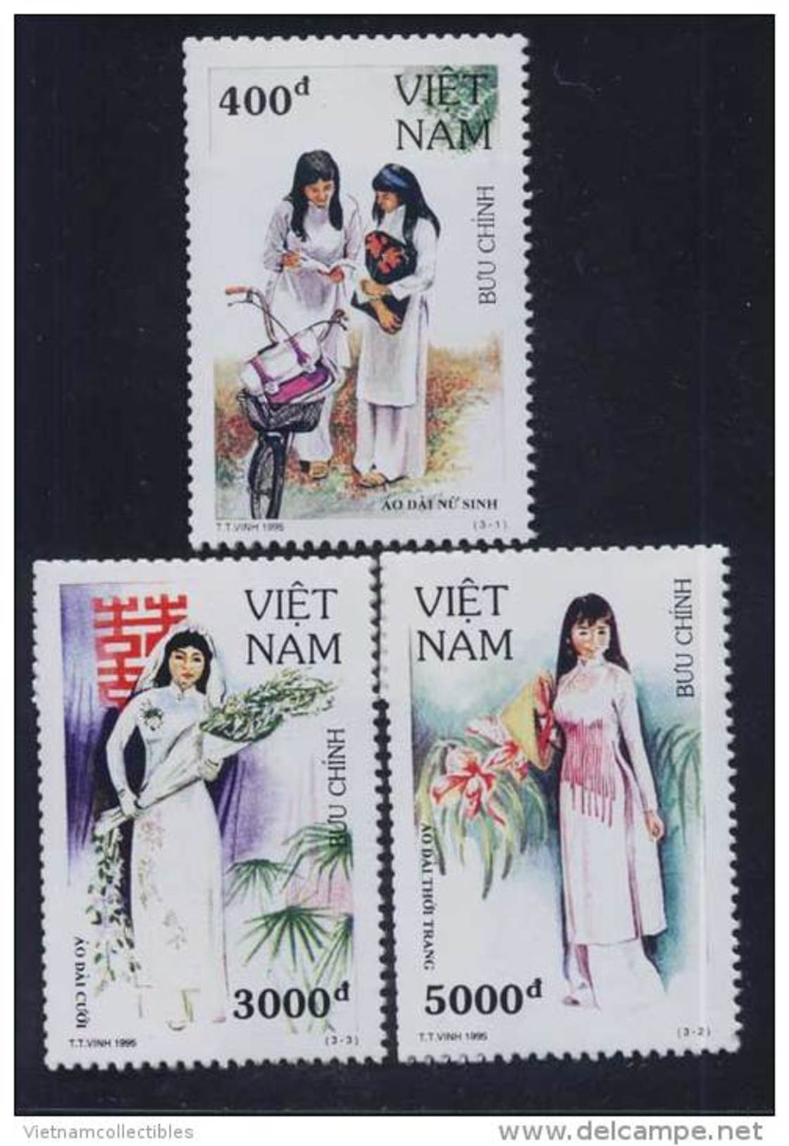 Vietnam Viet Nam MNH Perf Stamps 1995 : Vietnamese Women's Costume / Flower / Bike / Bicycle (Ms700) - Vietnam