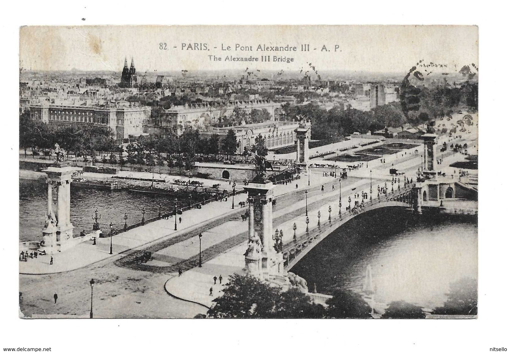 POSTALES  ///  PARIS  LE PONT ALEXANDRE III - Otros & Sin Clasificación