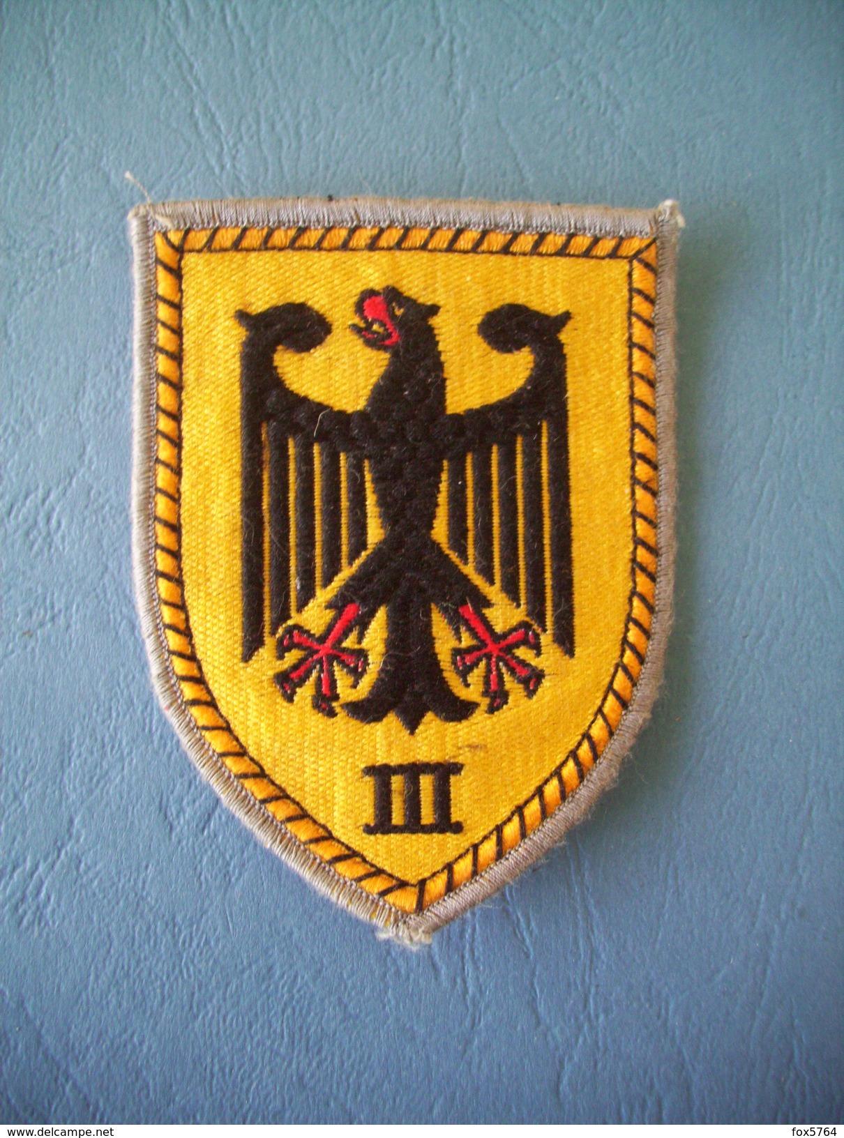 INSIGNE VAREUSE / PATCH / ALLEMAGNE / BUNDESWEHR / 01 - FRG