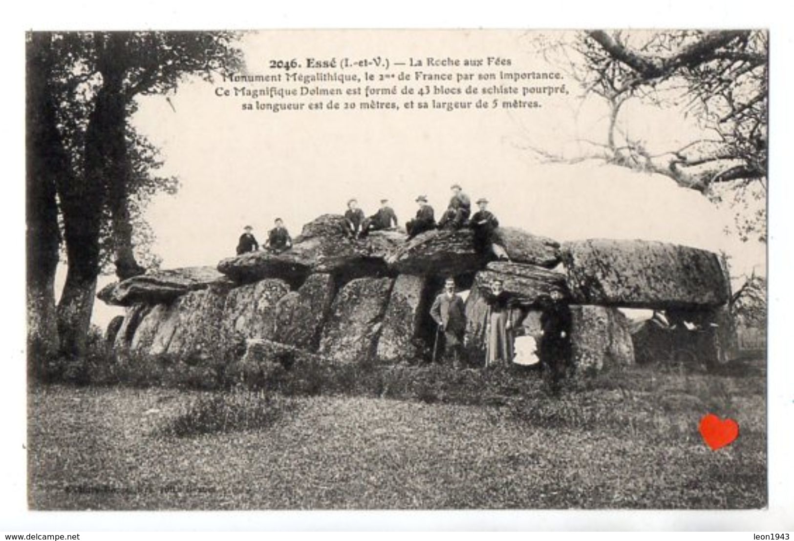 23991-LE-35-Essé-La Roche Aux Fées-Monument Mégalithique,le 2me De France Par Son Importance ......----------animée - Autres & Non Classés