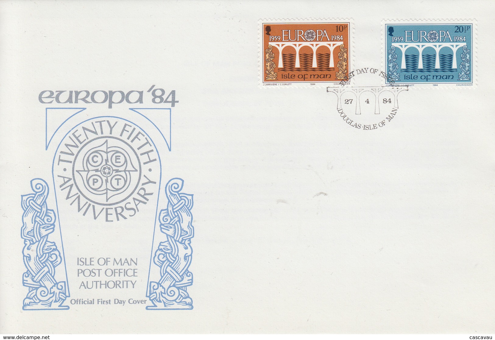 Enveloppe  FDC  1er  Jour    ILE  DE  MAN     EUROPA    1984 - 1984