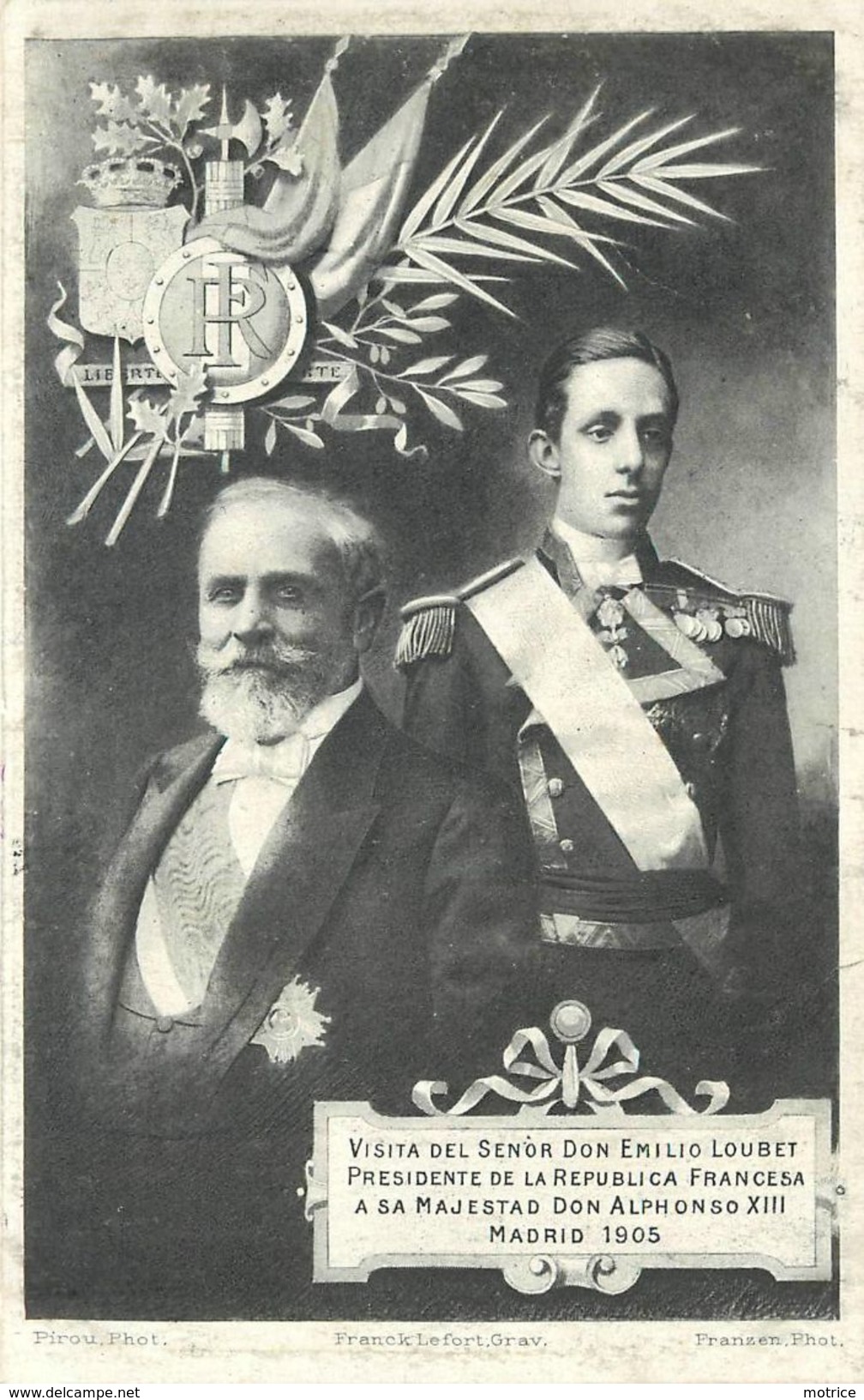 MADRID 1905 -  Visite Du Président Loubet à Sa Majesté Don Alphonse XIII. - Empfänge