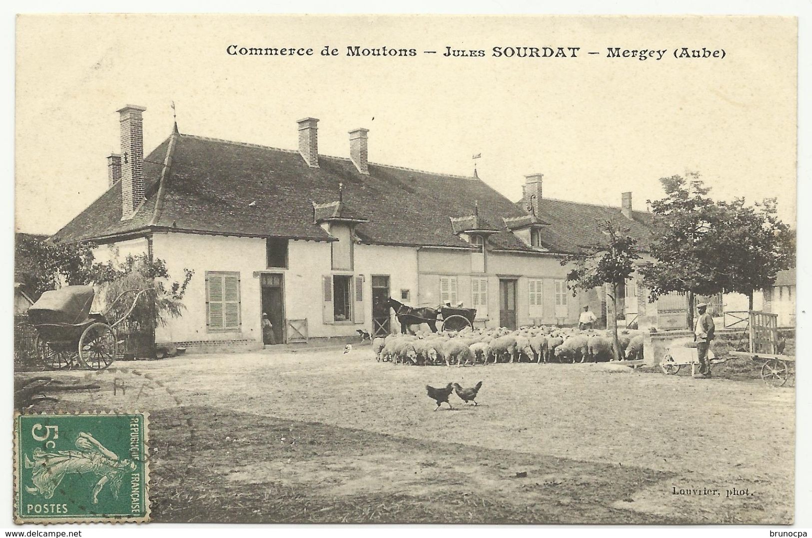 MERGEY Jules Sourdat Commerce De Moutons, Très Rare - Autres & Non Classés