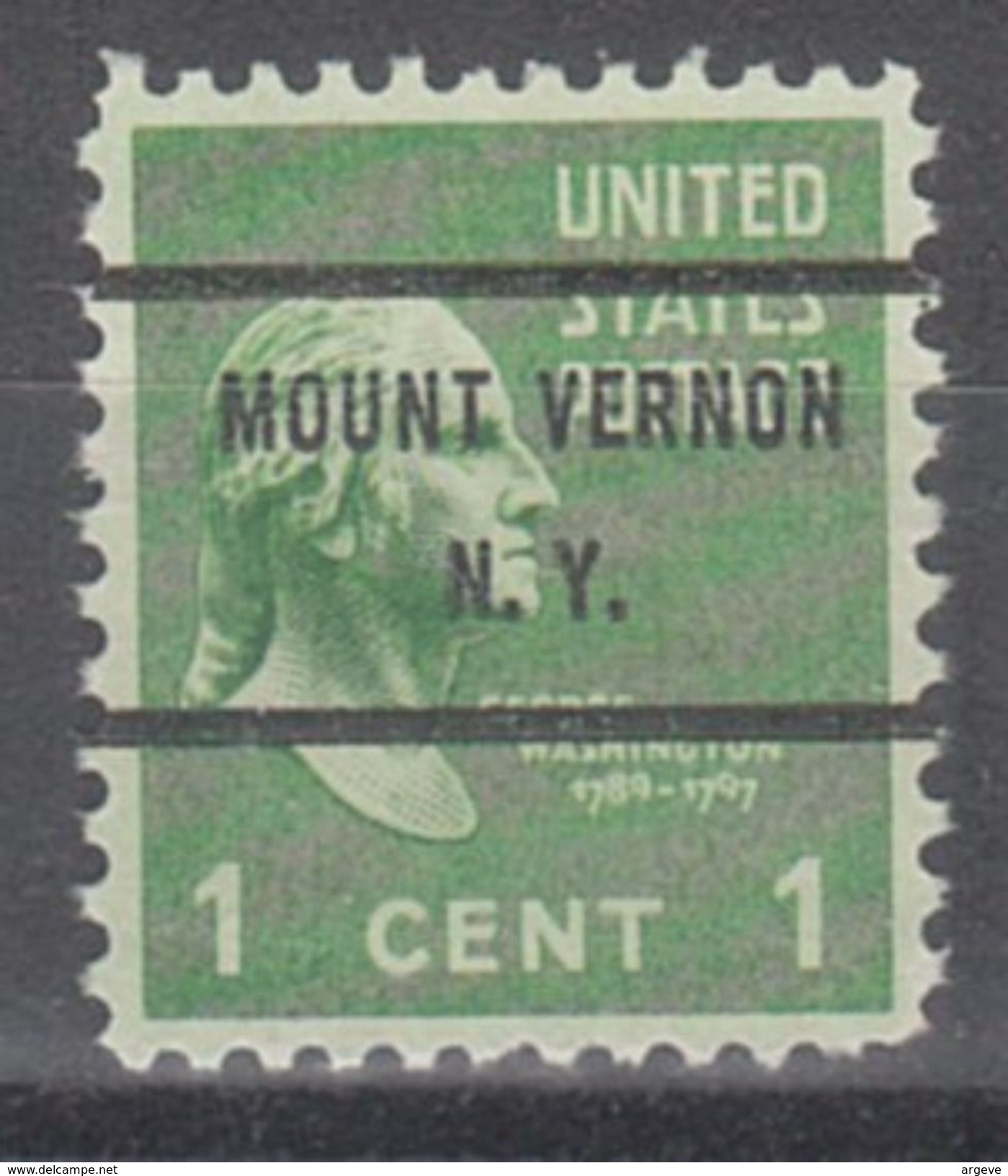 USA Precancel Vorausentwertung Preo, Bureau New York, Mount Vernon 804-71 - Precancels