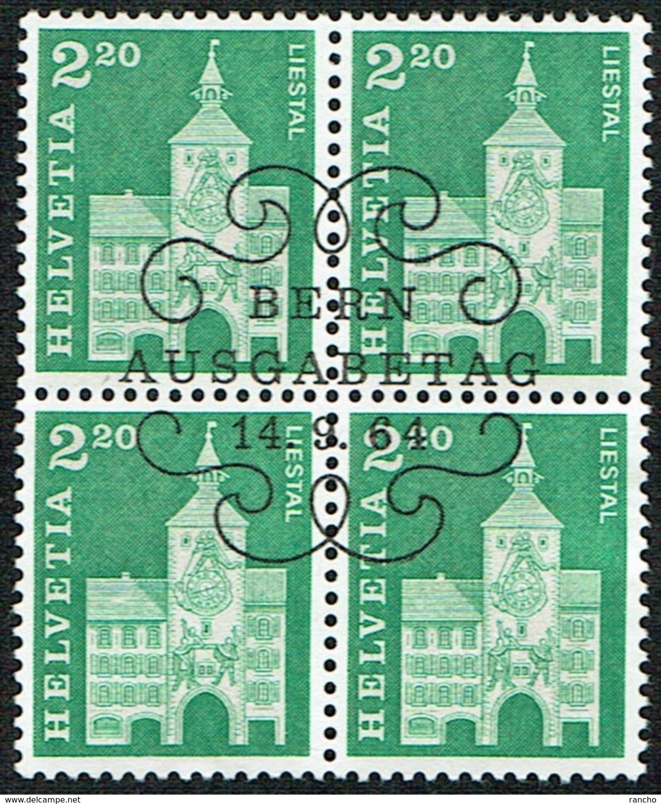 BLOC DE 4 OBLITERE 1er/J.14.9.1964. C/.S.B.K. Nr:425. Y&TELLIER Nr:737. MICHEL Nr:802. - Used Stamps