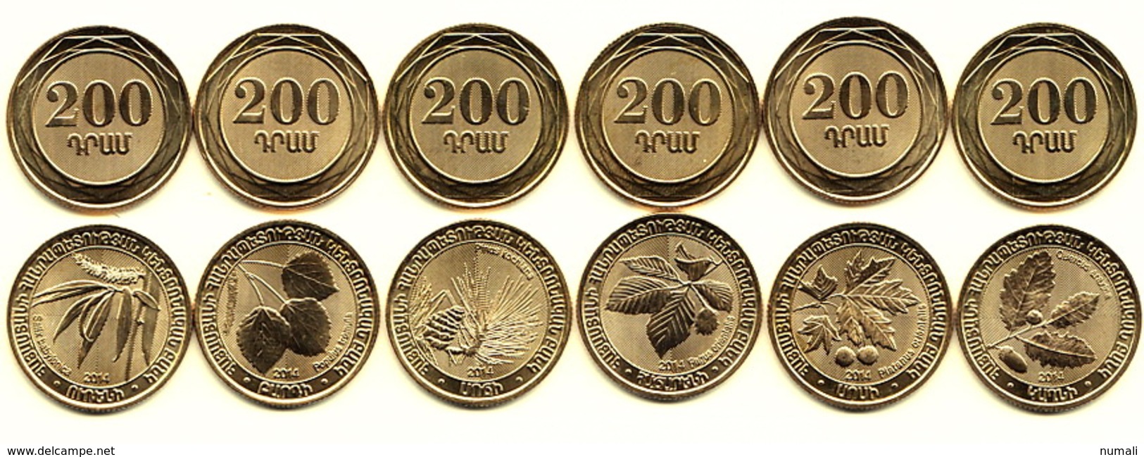 ARMENIA 50 DRAM 11 COINS SET UNC 2012 PROVINCES REGIONS AND YEREVAN - Armenia