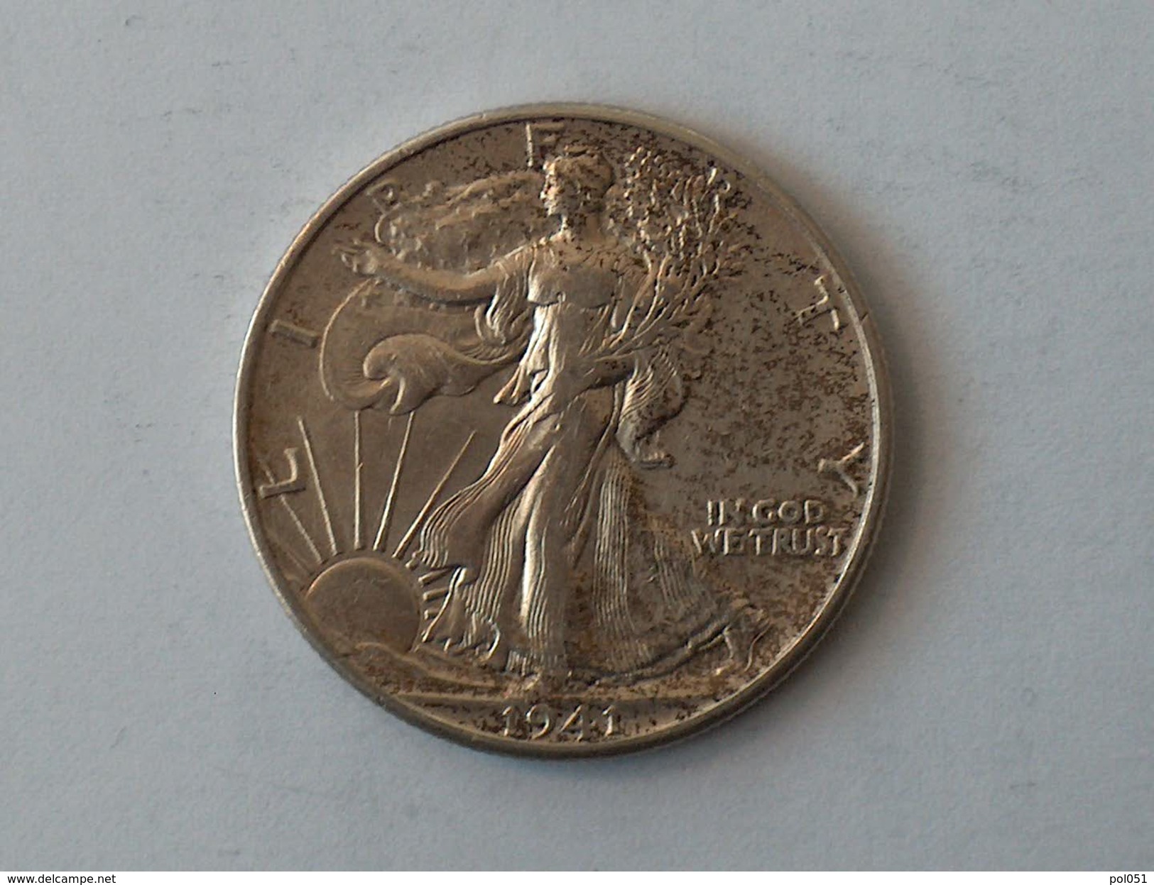 Etats-Unis, United States, USA - Half 1/2 Dollar 1941 P Liberty Walking - Silver, Argent - 1916-1947: Liberty Walking (Liberté Marchant)