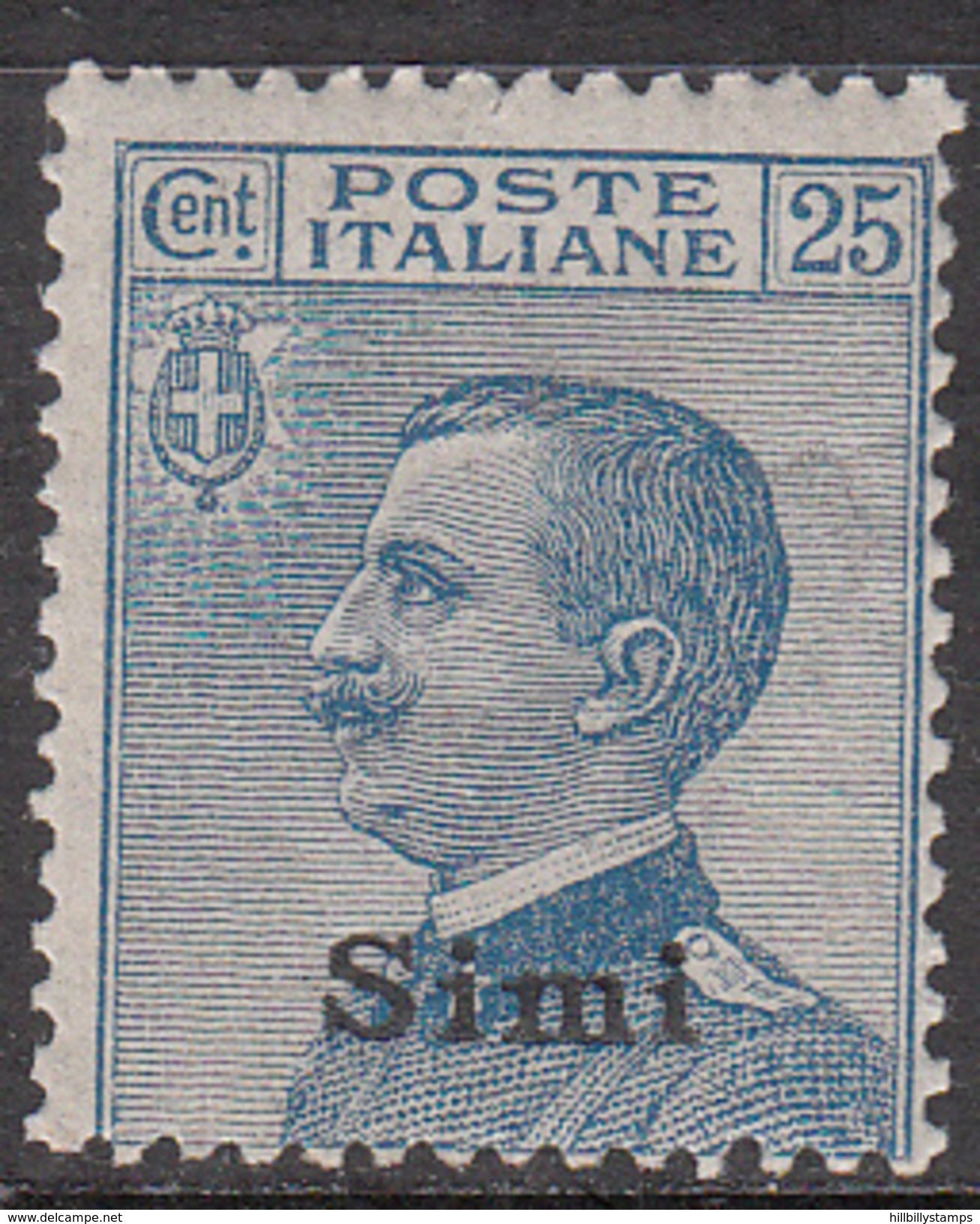 ITALY--SIMI     SCOTT NO. 6     MINT HINGED    YEAR  1912 - Ägäis (Simi)