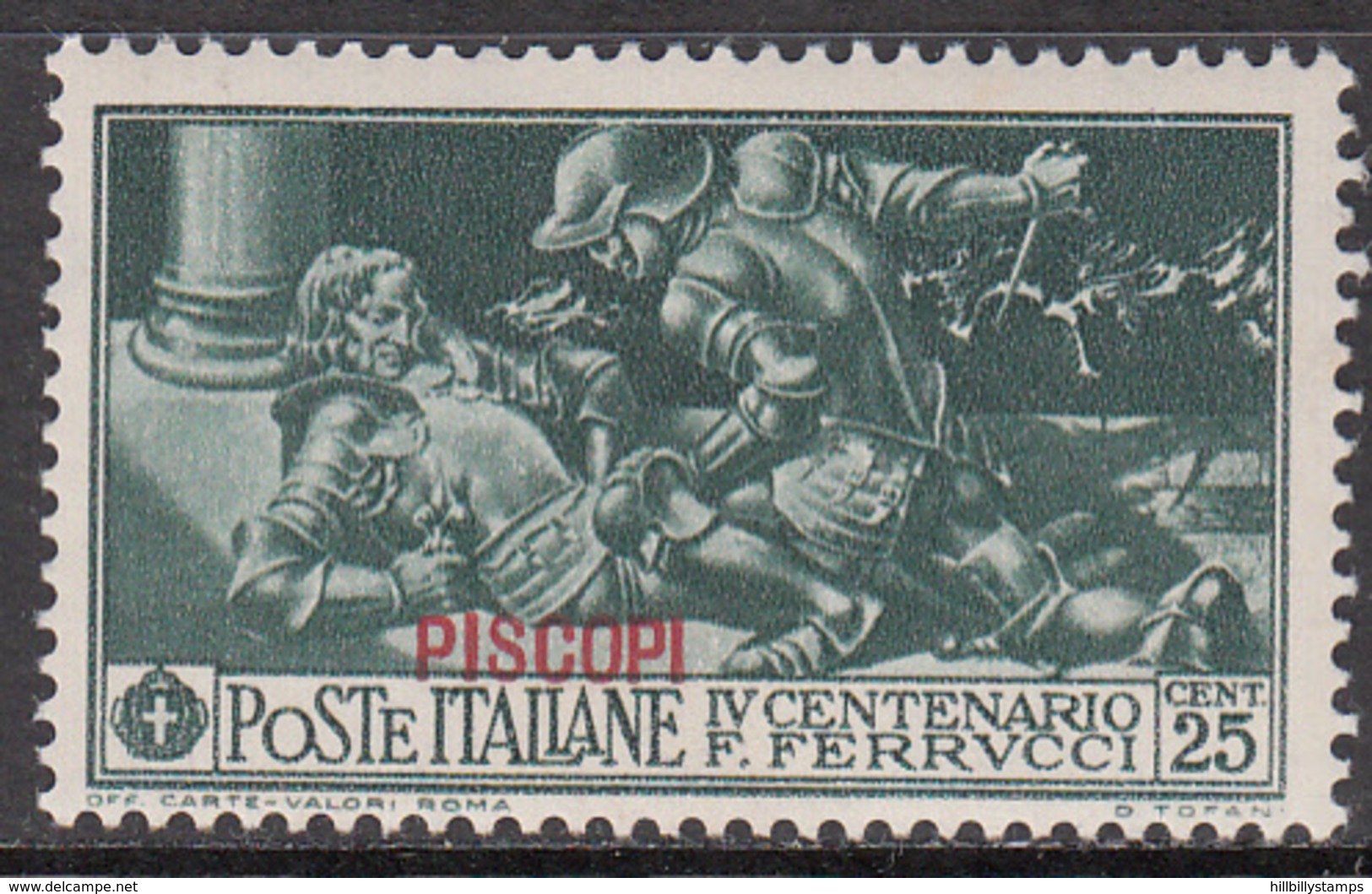 ITALY--PISCOPI     SCOTT NO. 13     MINT HINGED    YEAR  1930 - Egée (Piscopi)