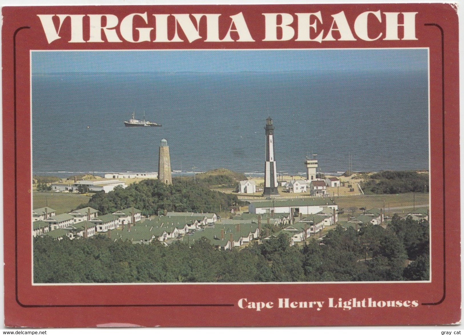 VIRGINIA, BEACH, Cape Henry Lighthouses, 1994 Used Postcard [20701] - Virginia Beach