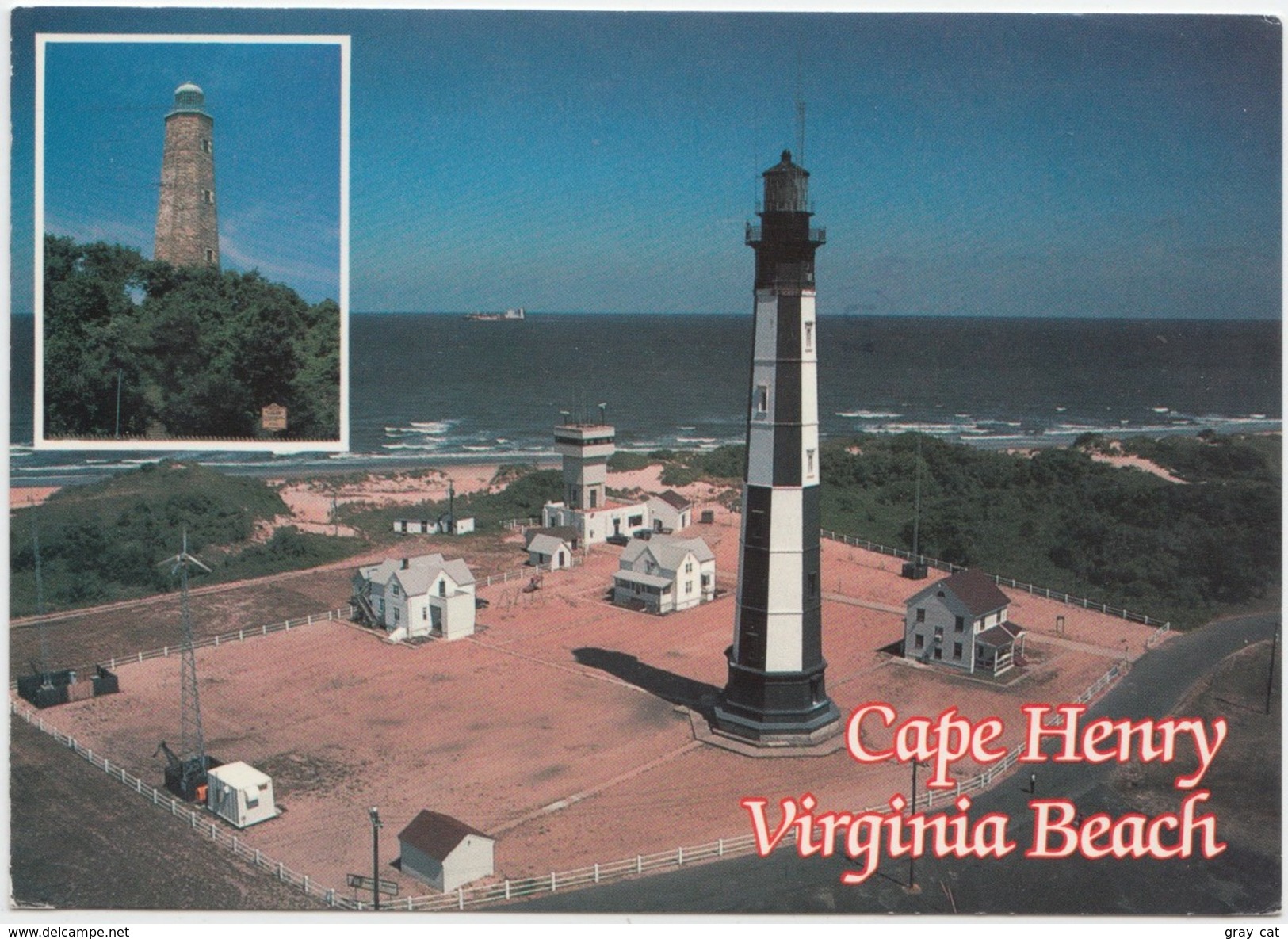 Cape Henry Lighthouses, Virginia Beach, 1994 Used Postcard [20703] - Virginia Beach