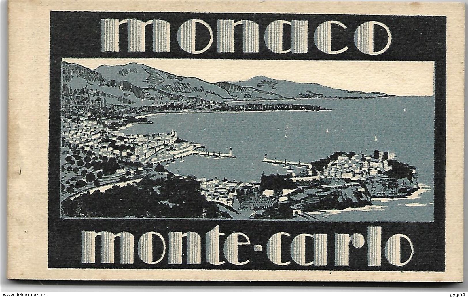 MONACO --- MONTE CARLO --- CARNET CPA De 20 VUES Choisies Editions Grimaldi 1 Bis Rue Grimaldi Monaco - Verzamelingen