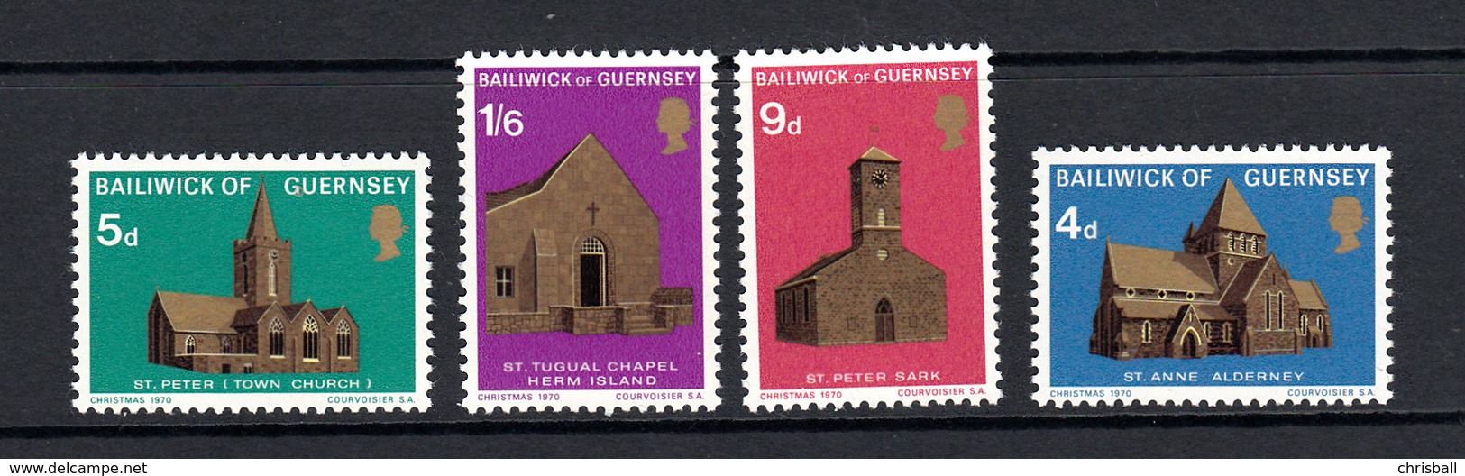 Guernsey 1970, Christmas Set 4 Unmounted Mint NHM - Guernesey