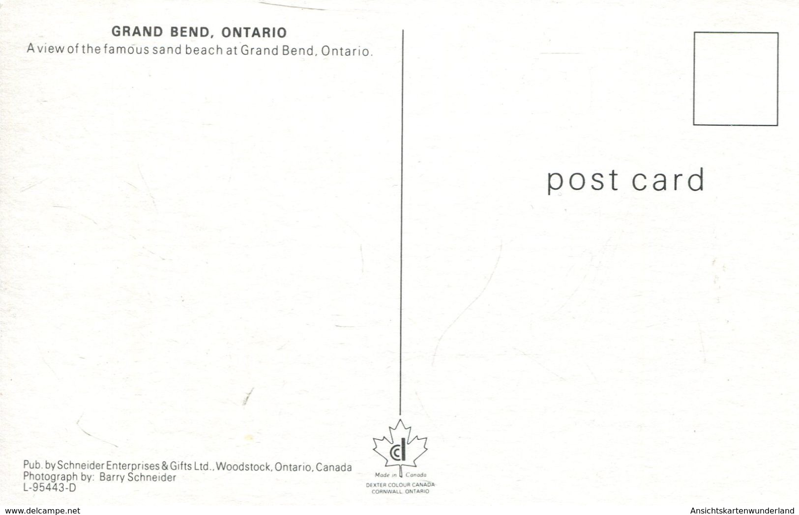 Grand Bend - A View Of The Famous Sand Beach  (002641) - Sonstige & Ohne Zuordnung