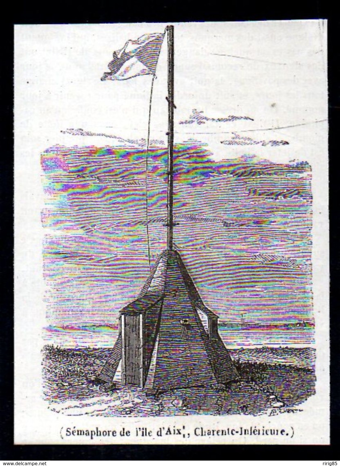 1842  --  SEMAPHORE DE L ILE D AIX   CHARENTE INFERIEURE    3N229 - Ohne Zuordnung