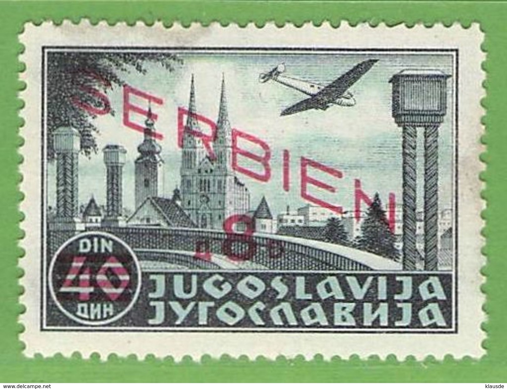 MiNr.29 X Deutschland Besetzte Gebiete II.WK Serbien - Besetzungen 1938-45