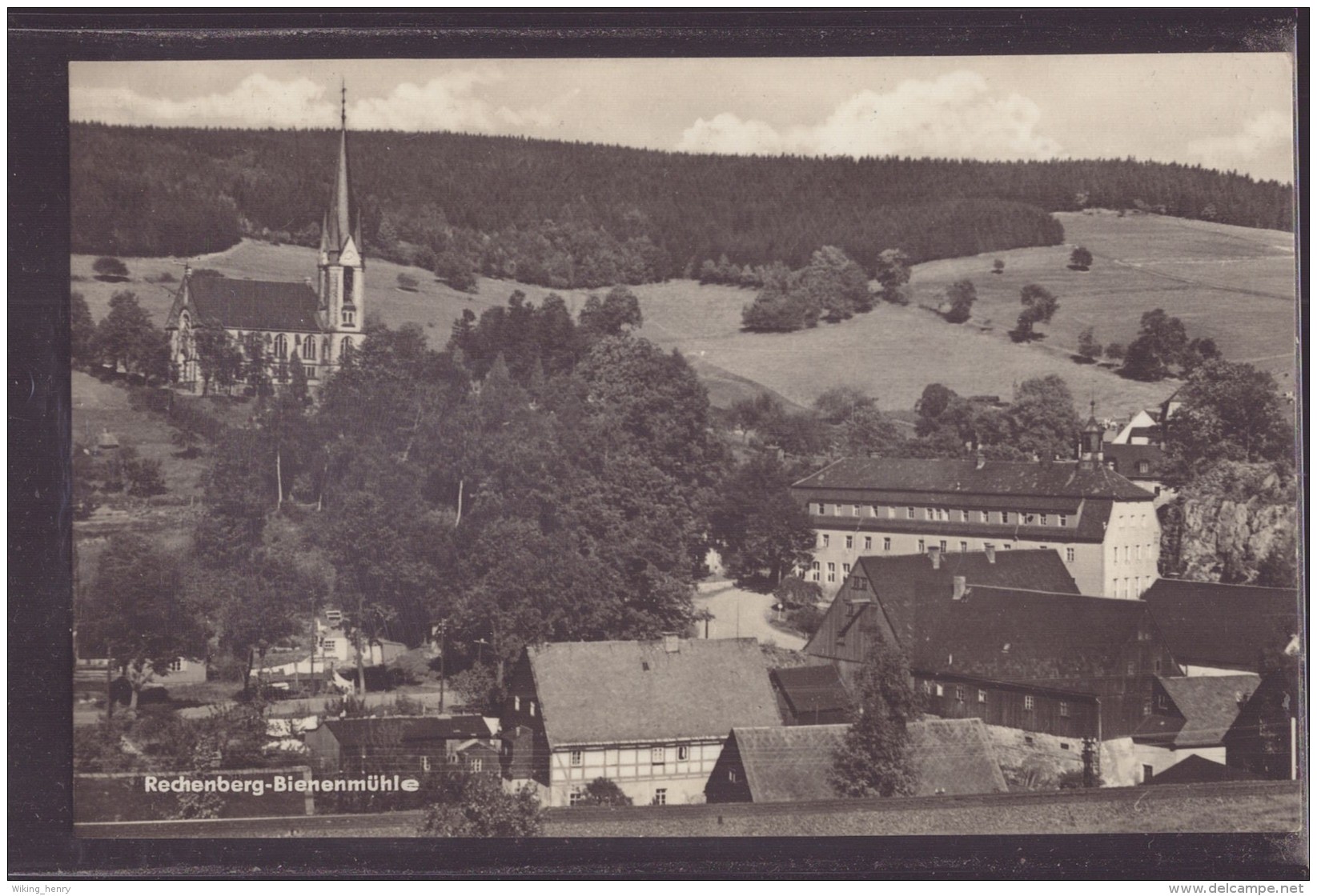 Rechenberg Bienenmühle - S/w Ortsansicht 1 - Rechenberg-Bienenmühle