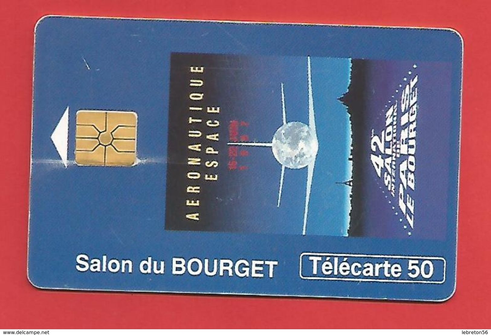 TELECARTE 50 U TIRAGE 1000 000 EX. PARIS LE BOURGET - Avions