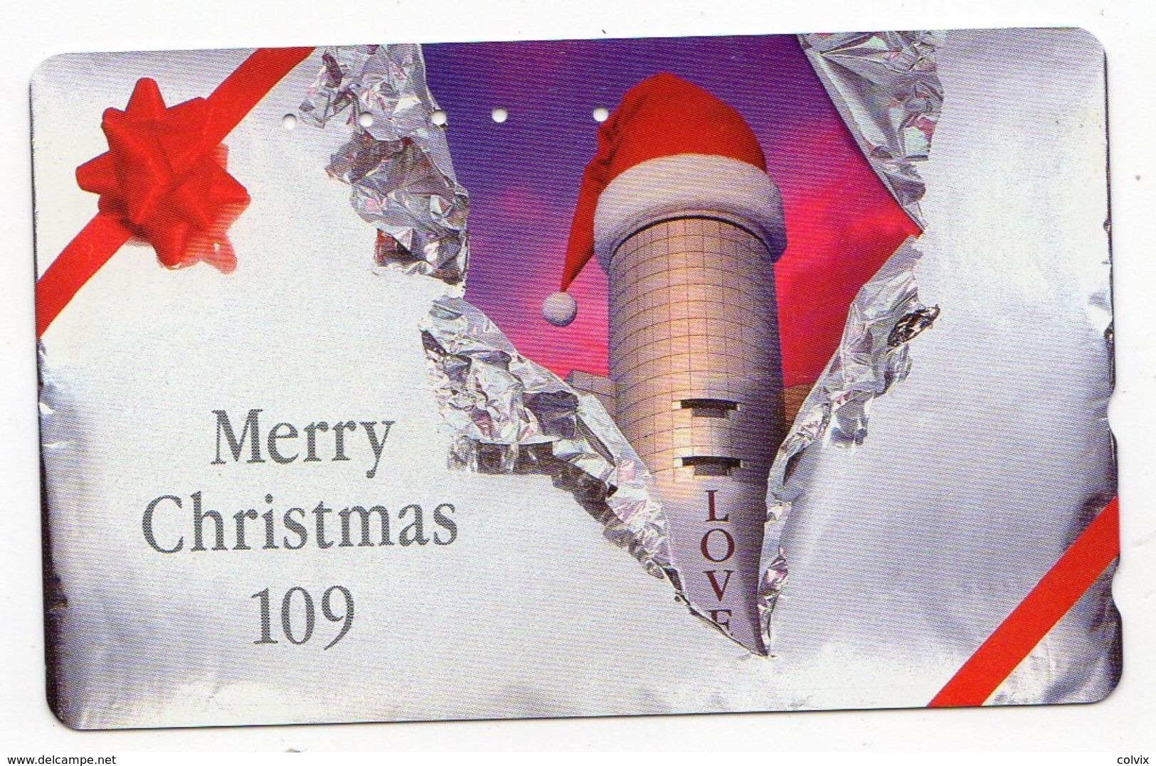 JAPON TELECARTE MERRY CHRISTMAS - Noel