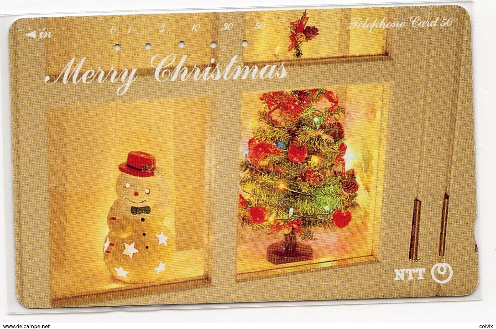 JAPON TELECARTE NOEL MERRY CHRISTMAS - Noel