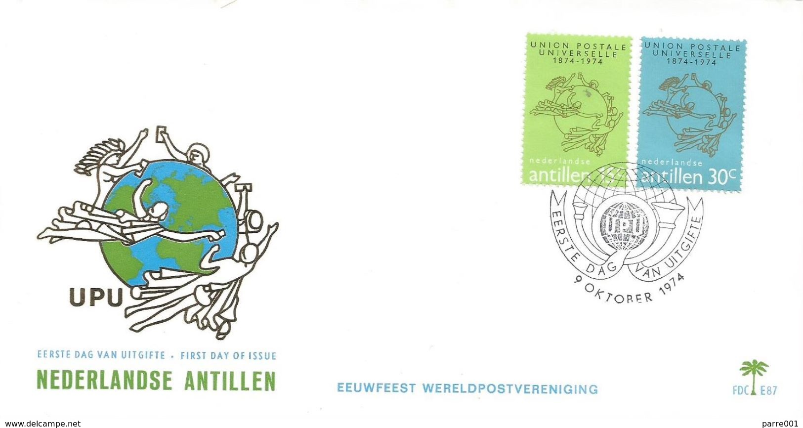 Netherlands Antilles 1974 Curacao UPU Centenary FDC Cover - U.P.U.