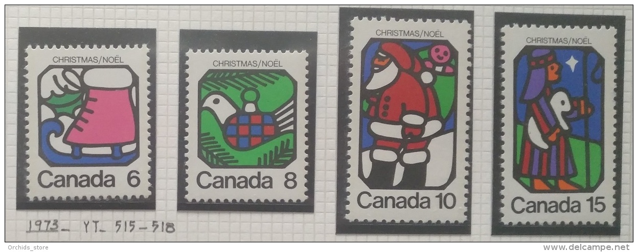 P7 Paintings - Canada 1973 Yv. 515-518 Complete Set 4v. MNH - Christmas - Cameroon (1960-...)