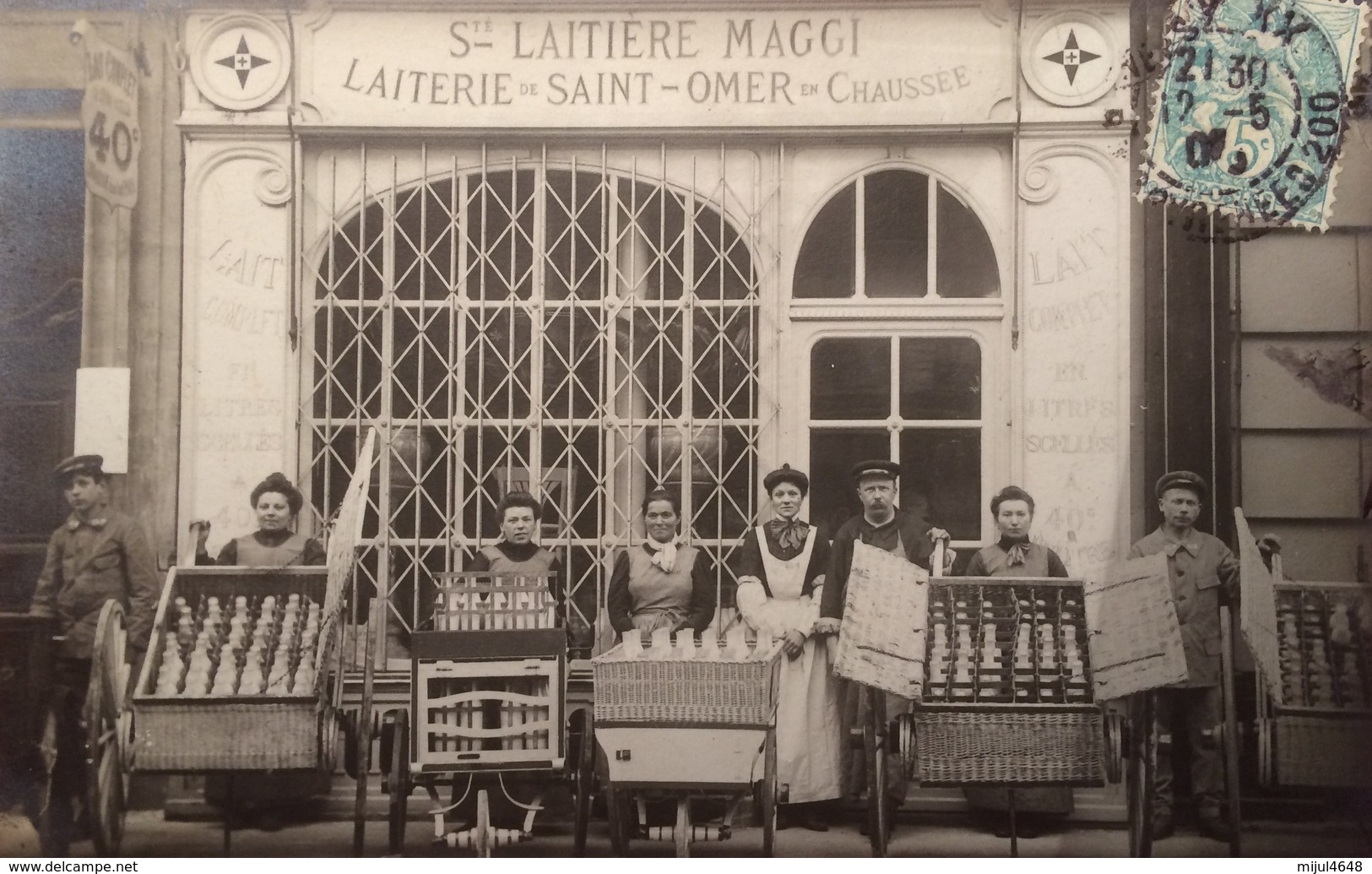 Saint-Omer En Chaussée: LAITERIE DE... Ste LAITIERE MAGGI. Superbe Gros Plan... - Autres & Non Classés